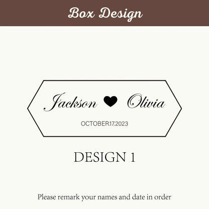 Personalized Walnut Wooden Ring Box - Custom Engraved Engagement & Wedding Ring Holder Gift for Couples, Brides & Grooms