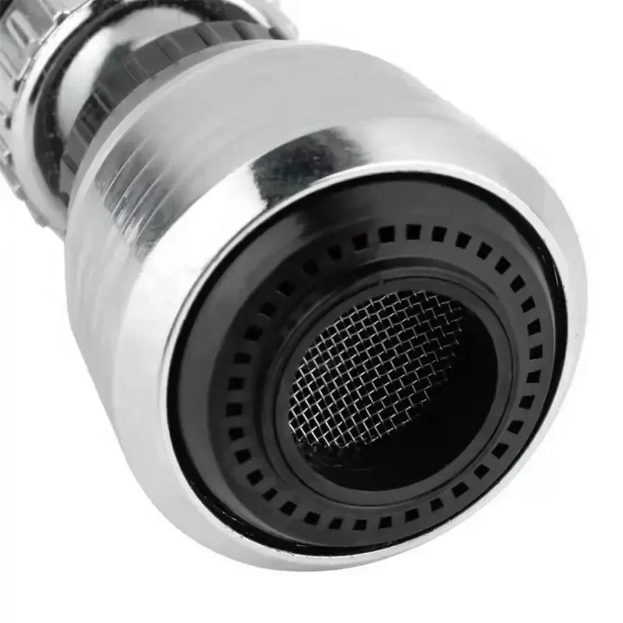 Stainless Steel Kitchen Faucet Sprinkler – Water-Saving Rotating Spray Extender, Lengthening Splash-Proof Bubbler