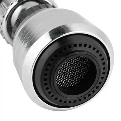 Stainless Steel Kitchen Faucet Sprinkler – Water-Saving Rotating Spray Extender, Lengthening Splash-Proof Bubbler