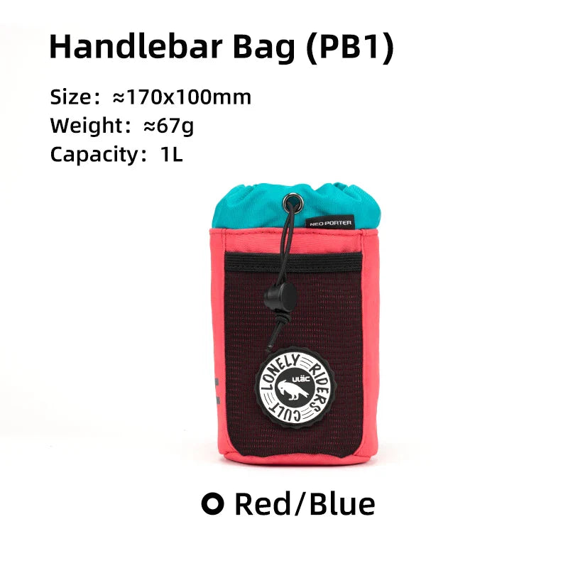 C-HOLD Bike Handlebar Stem Bag — Insulated Water Bottle & Snack Storage Pouch for Touring, Commuting, Bikepacking