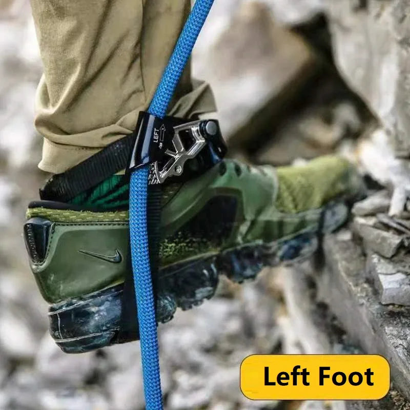 Rock Climbing Foot Ascender – Right & Left SRT Mountaineering Safety Equipment for Outdoor Climbing