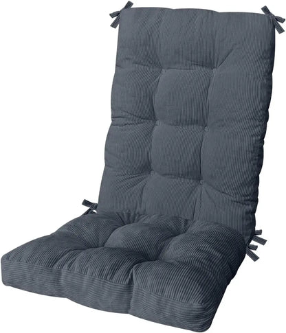 Custom Tufted Rocking Chair Cushion – Non-Slip Corduroy Seat Pad with Ties, Comfortable Indoor Rocking Chair Cushion Set