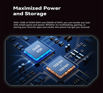 CUBOT MAX 5 5G Smartphone | 6.95" 144Hz Screen, MTK Dimensity 8200, 24GB RAM, 256GB ROM, 100MP Camera, Android 14