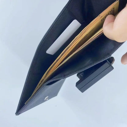 Multi-Functional 2-in-1 Portable Coin Clip & Card Wallet – Colorful Tri-Fold Coin Purse for Travel & Loss Prevention