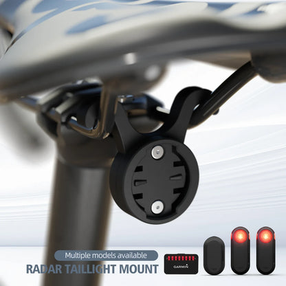 CYCLAMI S11 Bicycle Saddle Lamp Mount — Bike Taillight Seatpost Holder Bracket for Garmin Radar RT510, RTL515, RVR315, L308, L508, TL30