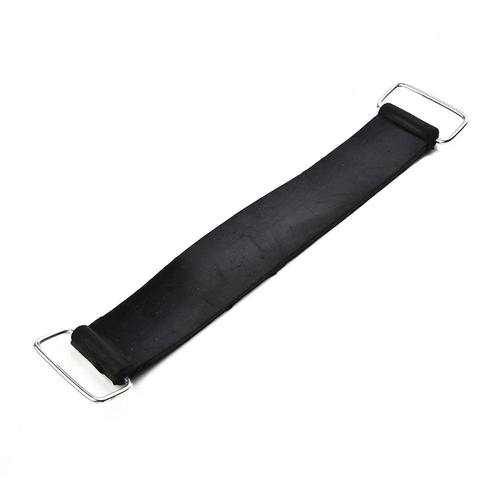 2pcs Motorcycle Rubber Battery Strap Holders — 18-23cm Belt for Honda, Scooters, Tricycles & All Motorcycles