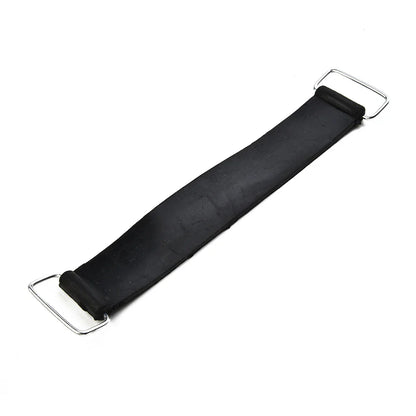 2pcs Motorcycle Rubber Battery Strap Holders — 18-23cm Belt for Honda, Scooters, Tricycles & All Motorcycles