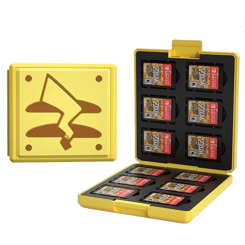 Switch Game Card Case for NS – Micro SD & OLED Cartridge Holder with 12 Game Card Storage