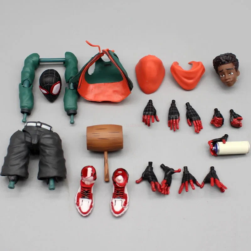 Marvel Legends Sentinel Spider-Man Action Figure - Spider-Verse Miles Morales, Peni Parker, Anime Statue Toys