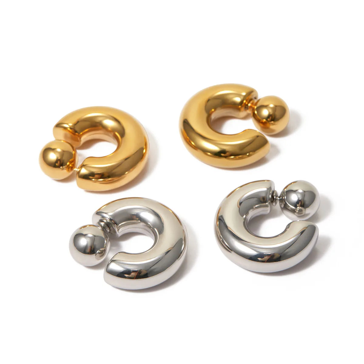 Fashion C-Shaped Earrings for Women – Unique High-End Trendy Jewelry