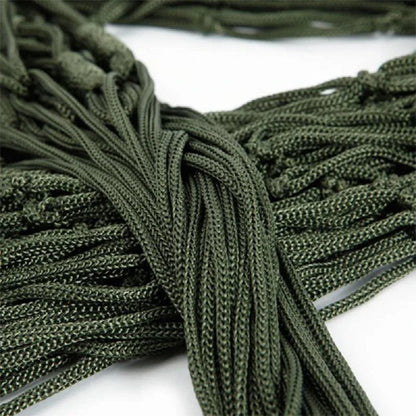 Outdoor Nylon Rope Mesh Hammock - Sleeping Net Bed with Rope for Relaxing Outdoors