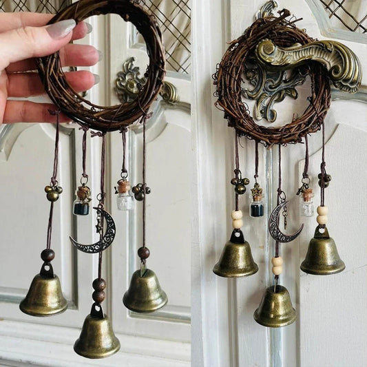 Vintage Key Bell Pendant – Retro Home Decor Charm for Door Knobs, Hobbyists & Collectors