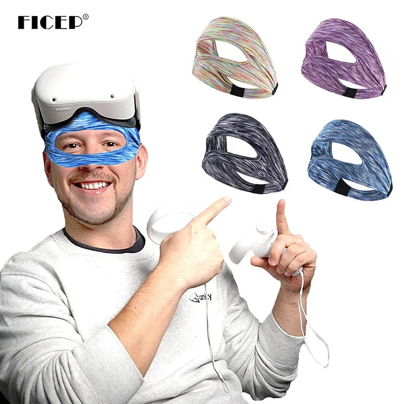 Breathable Eye Mask & Sweat Band for Meta Oculus Quest 2 – VR Headset Cover Accessory