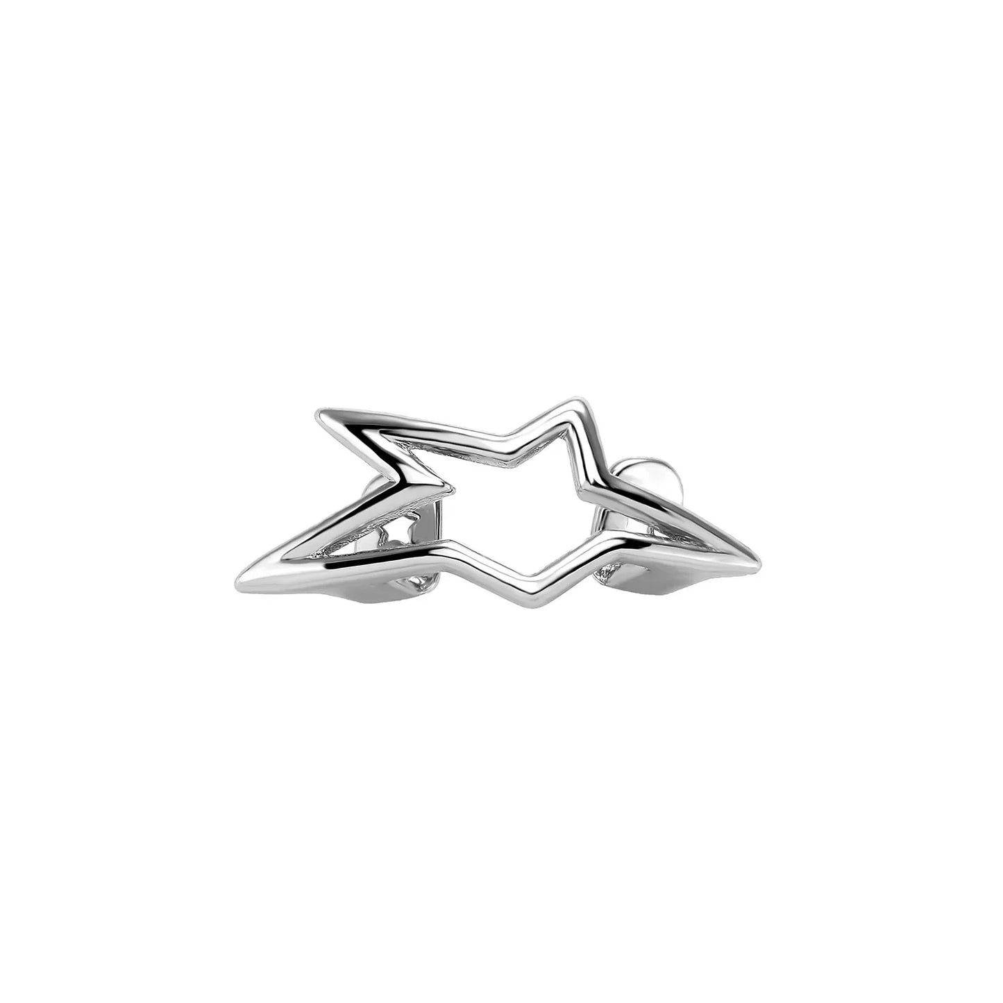 Y2K Cyber Punk Tooth Caps - Glossy Geometric Star Pentagram Grillz Jewelry for Men & Women