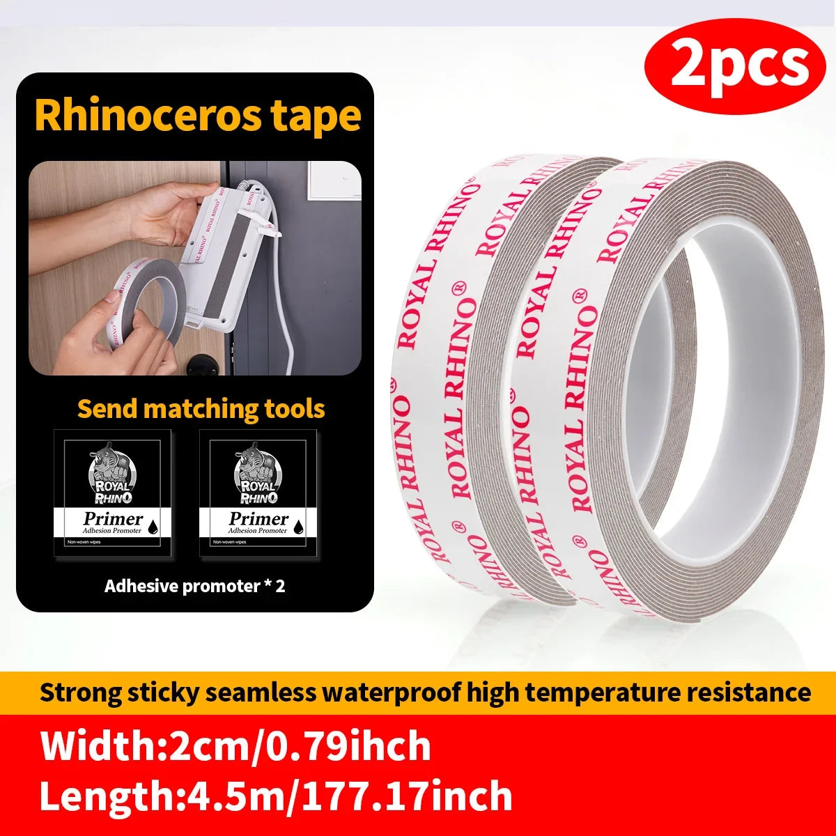 450CM Extra-Strong Double-Sided Adhesive Tape - High-Viscosity Car Mounting & Fixing Tape
