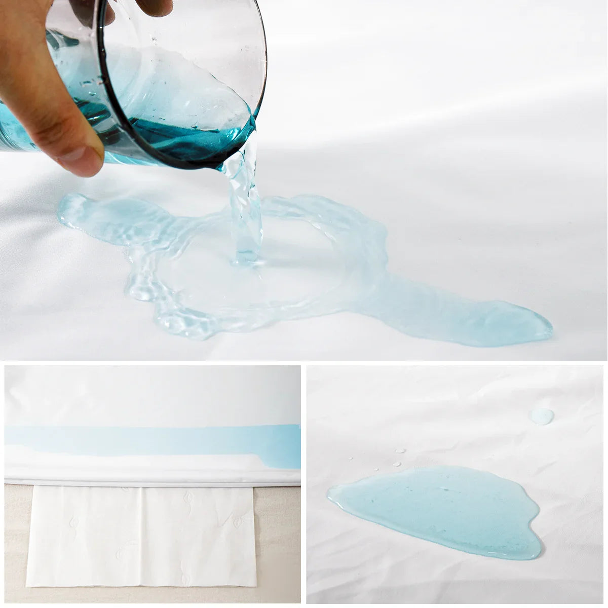 2-Piece Zippered Waterproof Pillow Covers – Oil-Resistant Knitted Pillow Protectors for Bed
