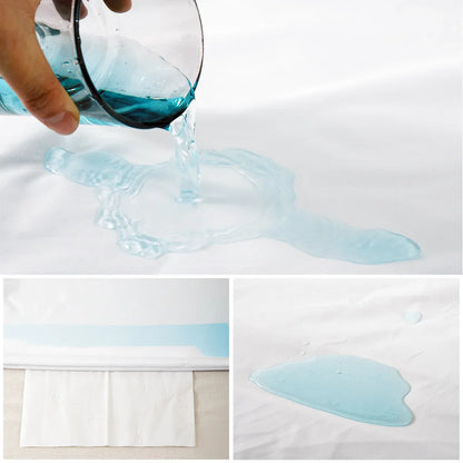 2-Piece Zippered Waterproof Pillow Covers – Oil-Resistant Knitted Pillow Protectors for Bed