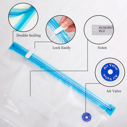 3D Printer Filament Storage Vacuum Bag – Humidity Resistant Sealing Bag for PLA, ABS, PETG Filament Drying