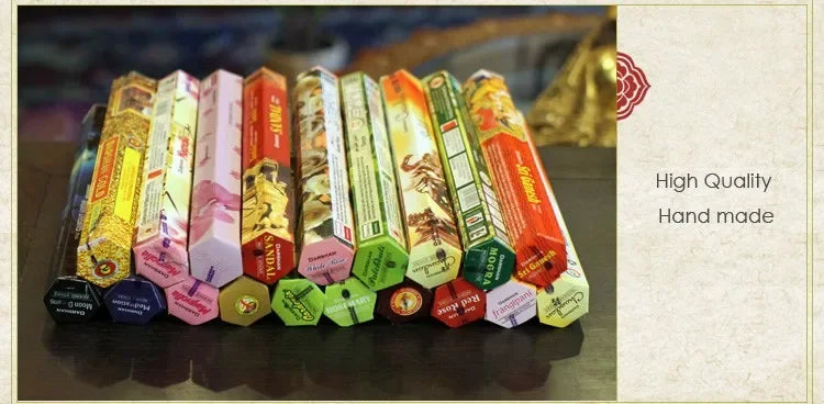9 Box Incense Stick Set – Authentic Indian Incense with Plate, Premium Flavors, Mixed Package & Random Surprise
