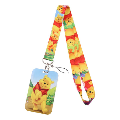 Cartoon Stitch Credential Holder Lanyard – Cute Neck Strap for Keychain, Pass & Credit Card Holder Accessories