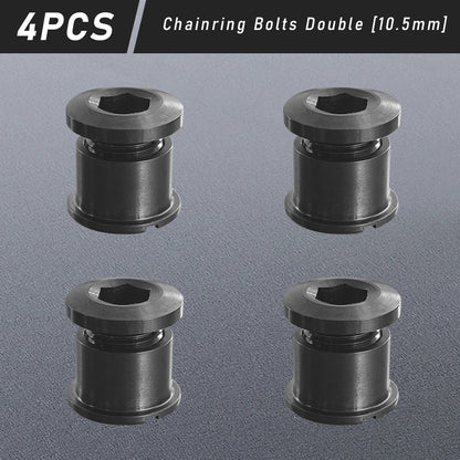 Titanium Alloy Chainring Bolts 4–5PCS MTB Road Bike Crank Screws Single & Double Chainring Hardware 6.5–10.5mm