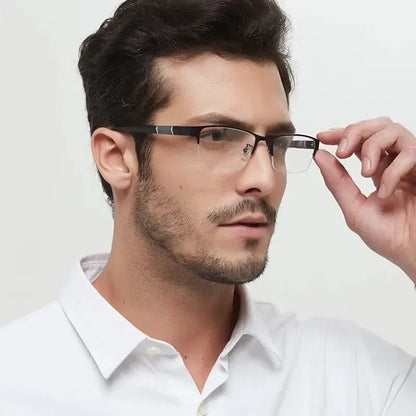 New Half Metal Frame Nearsighted Glasses Unisex Prescription Myopia 0 -0.5 -1 -1.5 -2 -2.5 -3 -4 -5 -6 Unisex óculos de leitura