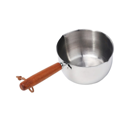 Stainless Steel Saucepan – Hot Oil & Milk Pan for Boiling, Melting & Kitchen Cooking
