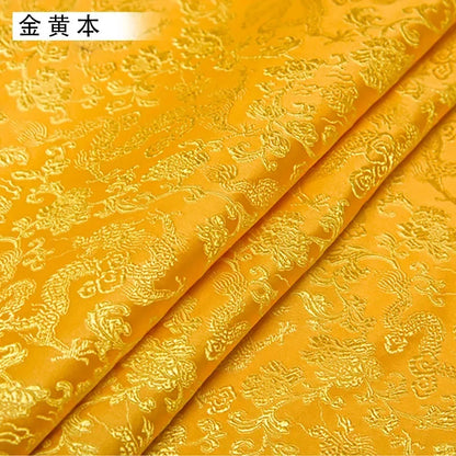 0.5/1/2m Brocade Satin Fabric — Dragon Pattern Material for Sewing, DIY Crafts, Gift Boxes & Patchwork
