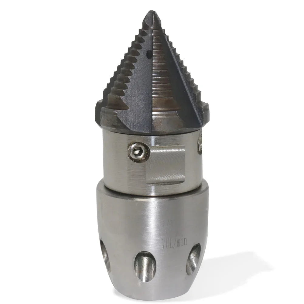 High Pressure Rotating Nozzle 1/2 M22 & 3/8 – Sewer & Sludge Cleaning Water Gun Nozzle for Pressure Washing
