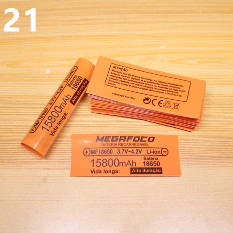 100pcs 18650 Lithium Battery Heat Shrink Wrap PVC Sleeves – Insulation Packaging Film for Battery Protection