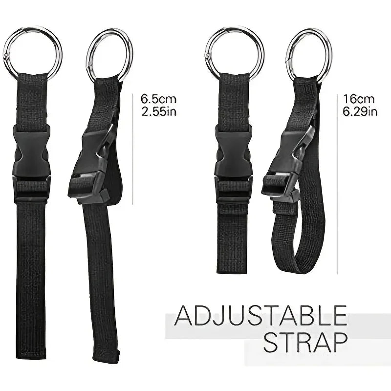 Convenient Travel Luggage Fixed Strap with Release Buckle - Portable Add-A-Bag Belt for Backpacks, Jackets, and More