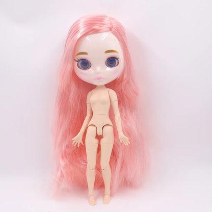 ICY DBS Blythe Doll 1/6 Joint Body 30cm BJD – Shiny Face with Extra Hands, DIY Fashion Doll Gift