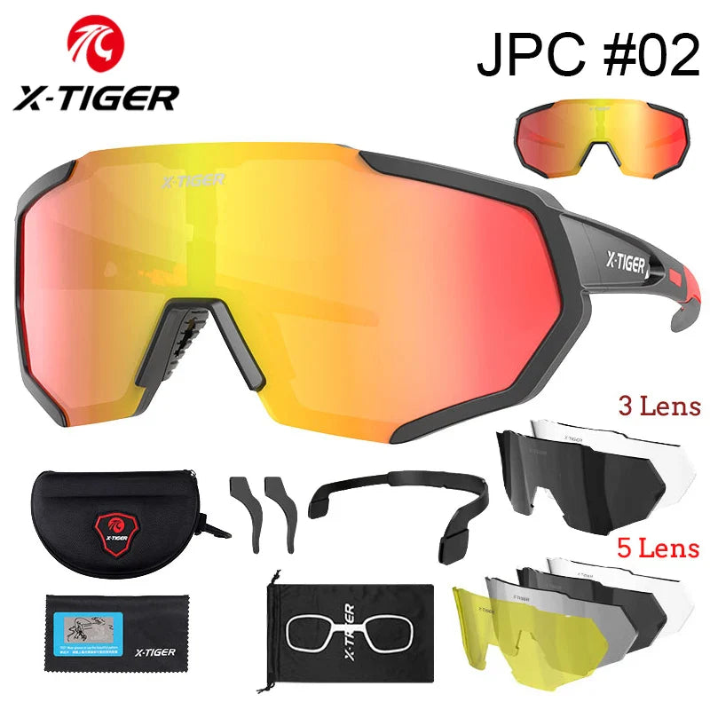 X-TIGER Polarized Cycling Glasses — Photochromic MTB & Road Bike Sunglasses for Sports
