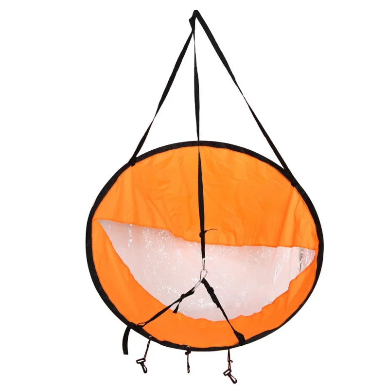 Foldable Surfling Kayak Wind Sail – SUP Paddle Board Sailing Canoe with Clear Window for Rowing Boat