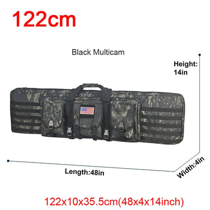 LQARMY Tactical Double Rifle Case – Molle Backpack Gun Holster for Hunting, Sniper & Airsoft (32/38/42/48 inch)