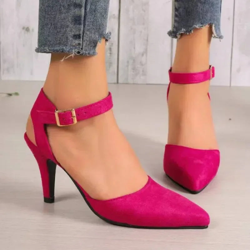 Women’s Fashion Baotou Pumps – Solid Color Sexy Party High Heels, Slender Heel Sandals, Plus Size 43