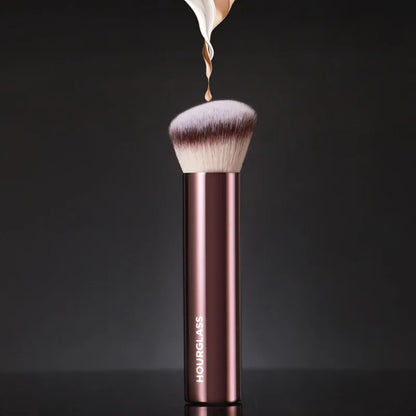 HG Pro Retractable Foundation Makeup Brush – Powder, Contour, Blusher & Highlight with Metal Handle