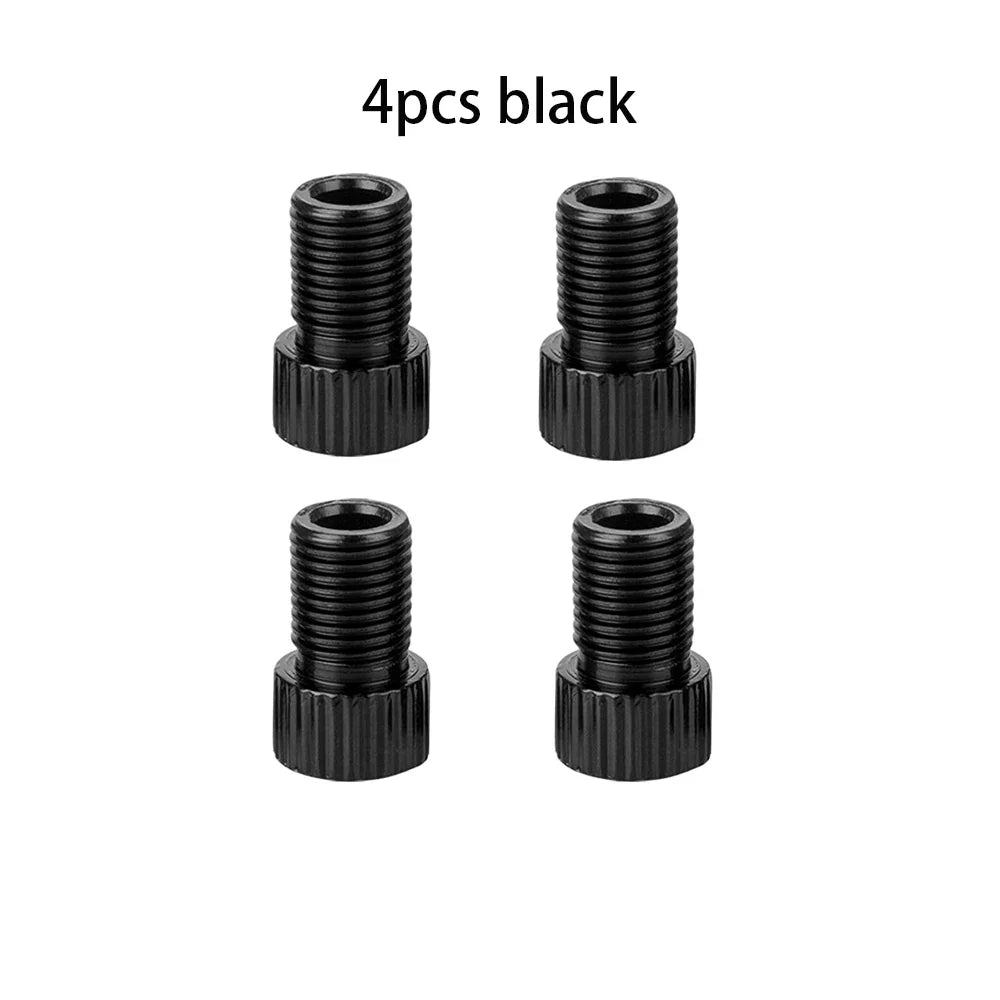 10-Color Aluminum Bicycle Valve Adapter – PRESTA to SCHRADER Converter for Bikes & Cars