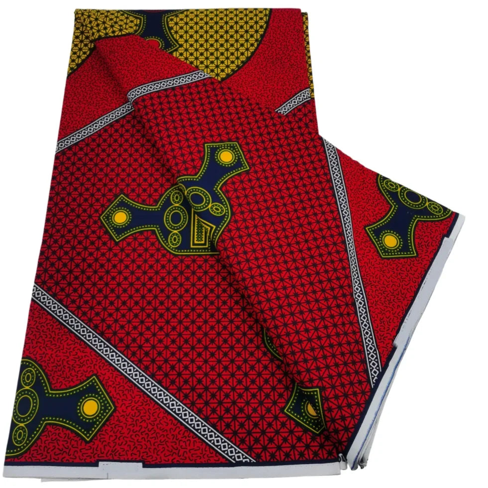 2026 African Real Wax Print Fabric - High Quality Ankara Pagne ABC