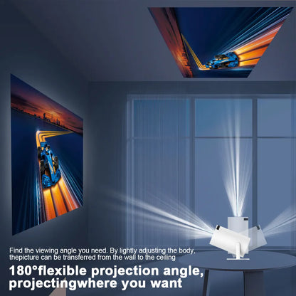 Transpeed 4K Projector with Android 11, Dual Wifi6, and BT5.0 - 200 ANSI Allwinner H713, 1080P HD 1280x720P, Portable Home and Outdoor Cinema Projector