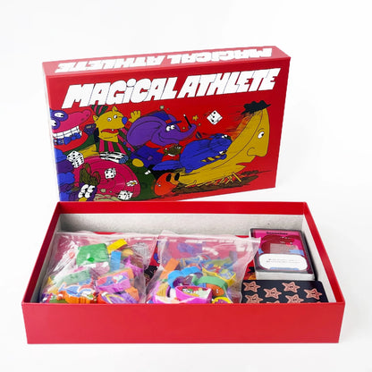 Magical Athlete Party Board Game – Deluxe Big Box Hilarious Racing Game for Friends & Family Game Night Fun