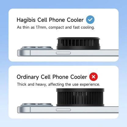 Hagibis Magnetic Phone Cooler – Universal Semiconductor Cooling Fan for iPhone 17 Pro, Black Shark & Gaming Live Streaming Phones
