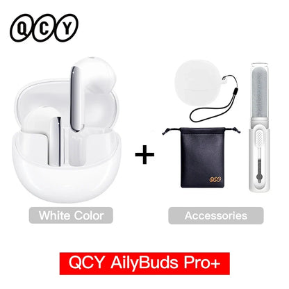 QCY HT10 AilyBuds Pro+ ANC Earbuds - Bluetooth 5.3 Wireless Hi-Res LDAC Earphones with AI Call & Multipoint Connection