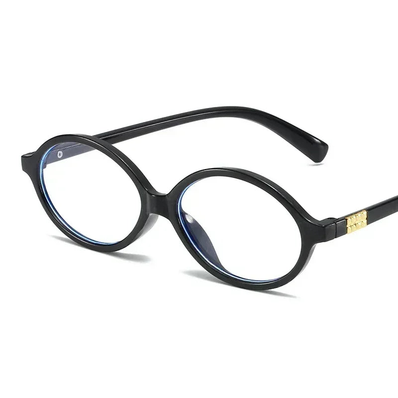 Women's Oval Sunglasses – Retro Small Frame UV400 Clear Lens Fashion Eyewear