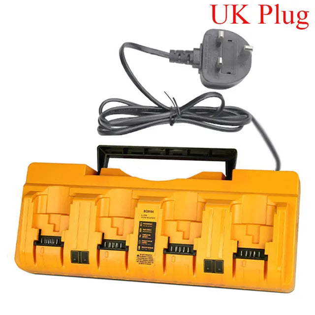 Replacement DEWALT DCB104 Battery Charger - 4-Port Fast Charging Station for 12V & 18V Batteries