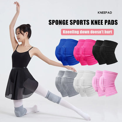 2PCS Sports Compression Knee Pads – Elastic Thickened Sponge Knee Brace for Workout & Dance