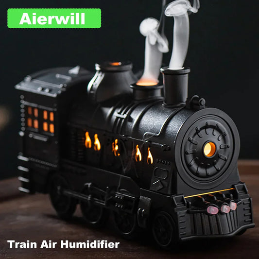 Aierwill Train Air Humidifier – Ultrasonic Aromatherapy Diffuser with Mist Maker, Essential Oil Aroma Diffuser, Remote Control
