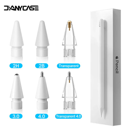 Apple Pencil Replacement Tip | Nib for 1st & 2nd Generation, 2H/2B 4.0 Transparent