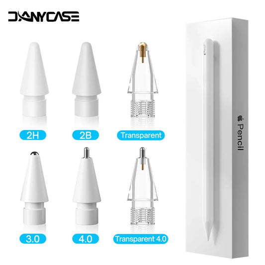 Apple Pencil Replacement Tip | Nib for 1st & 2nd Generation, 2H/2B 4.0 Transparent