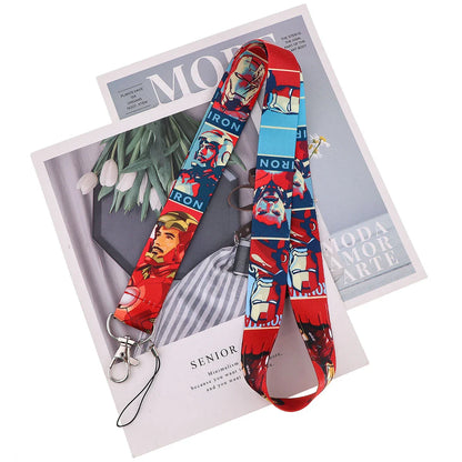 Cartoon Credential Holder Keychain – Cool Lanyard for Key, ID Card, Gym Badge & Cosplay Gift